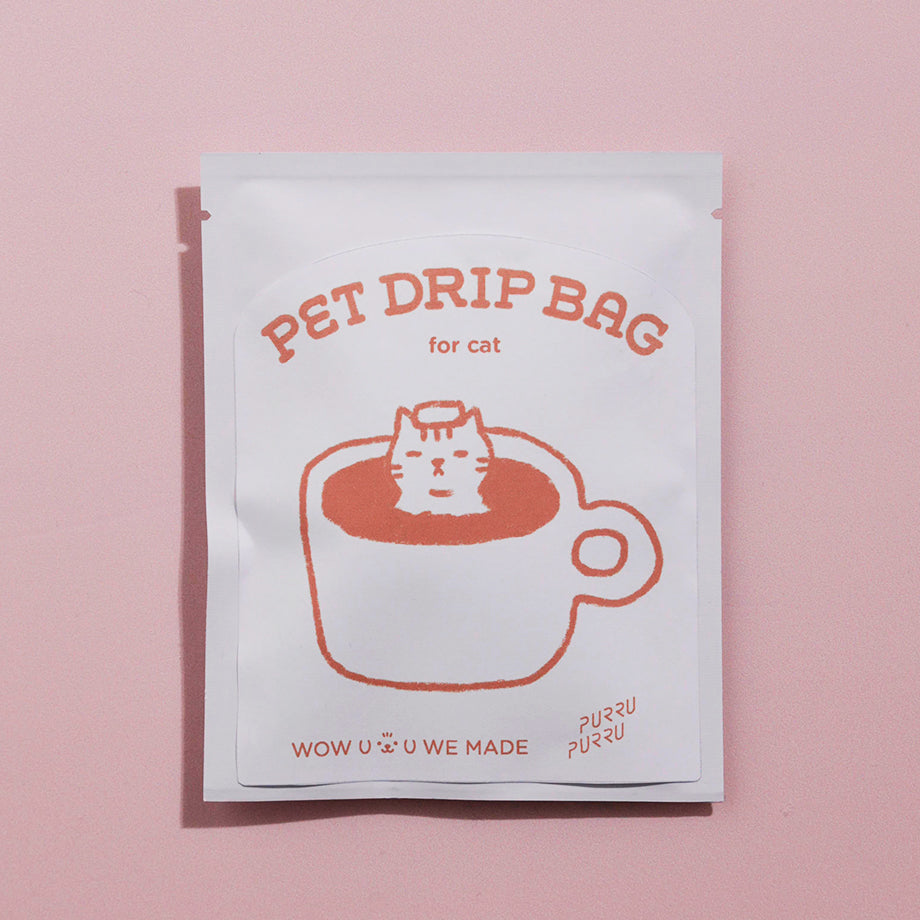 Turkey & corn drip bag for cats