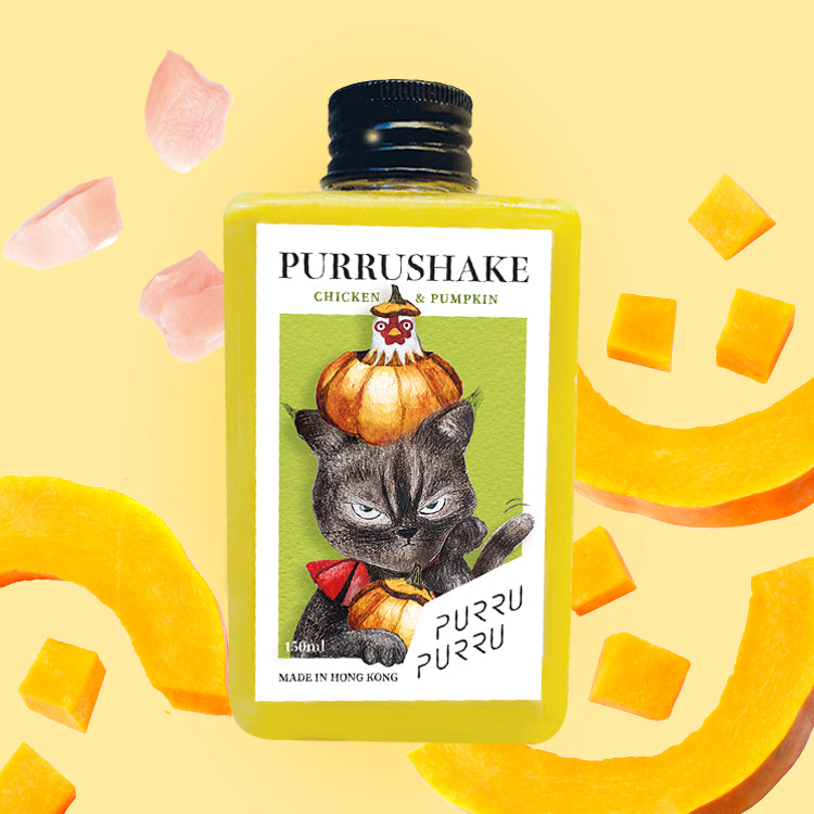 Meow! Purru Shake Chicken & Pumpkin for cats