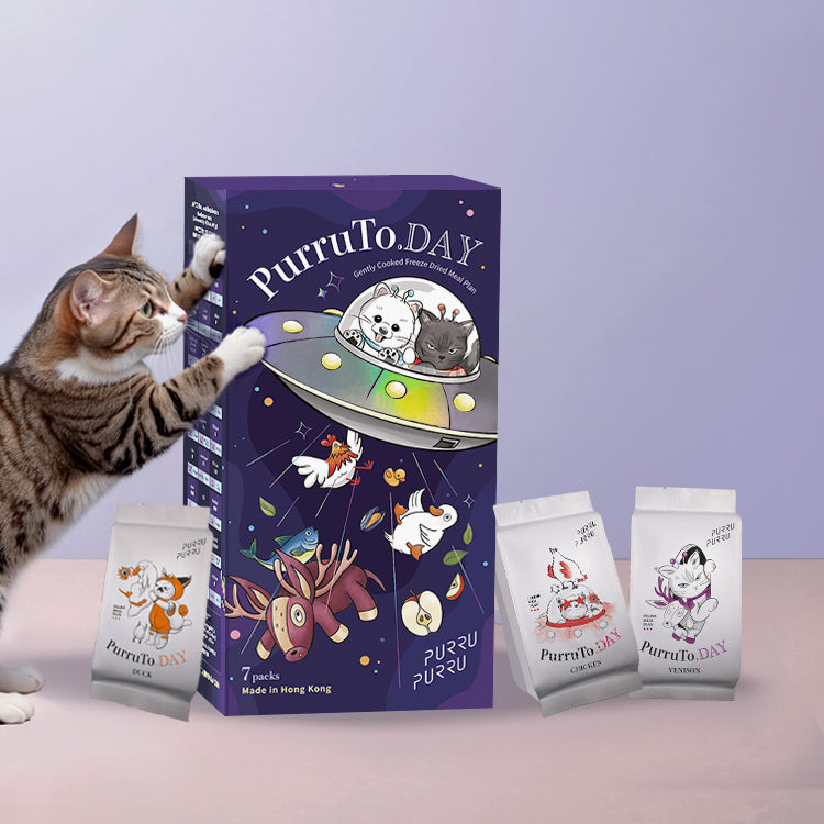 PurruTo.DAY gently cooked freeze dried complete meal for cats - Hong Kong made AAFCO nutrition
