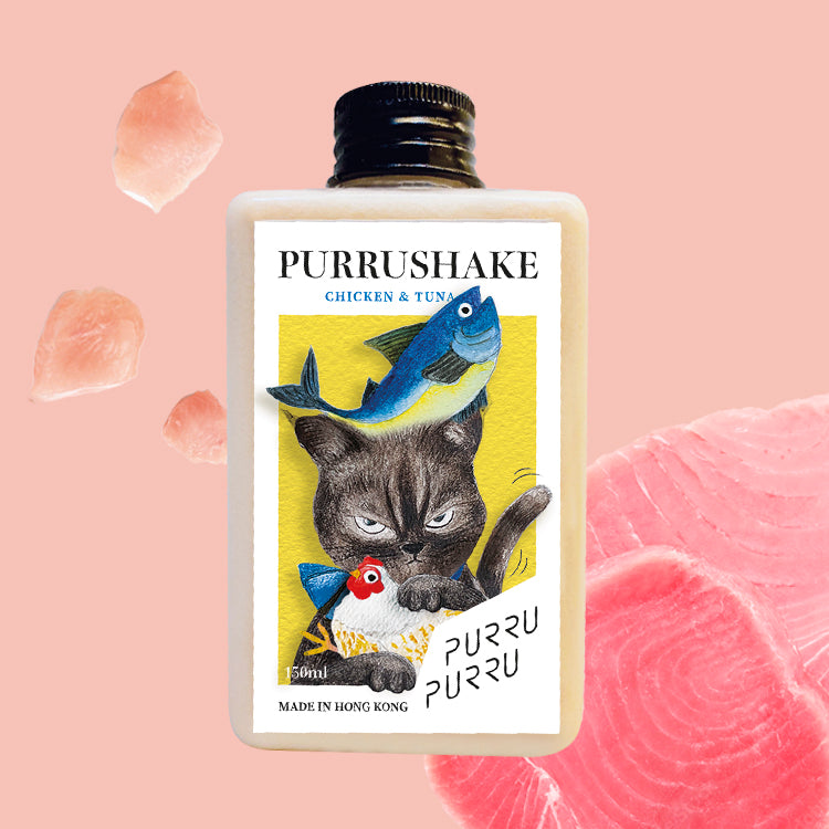 Meow! Purru Shake Chicken & Tuna for cats