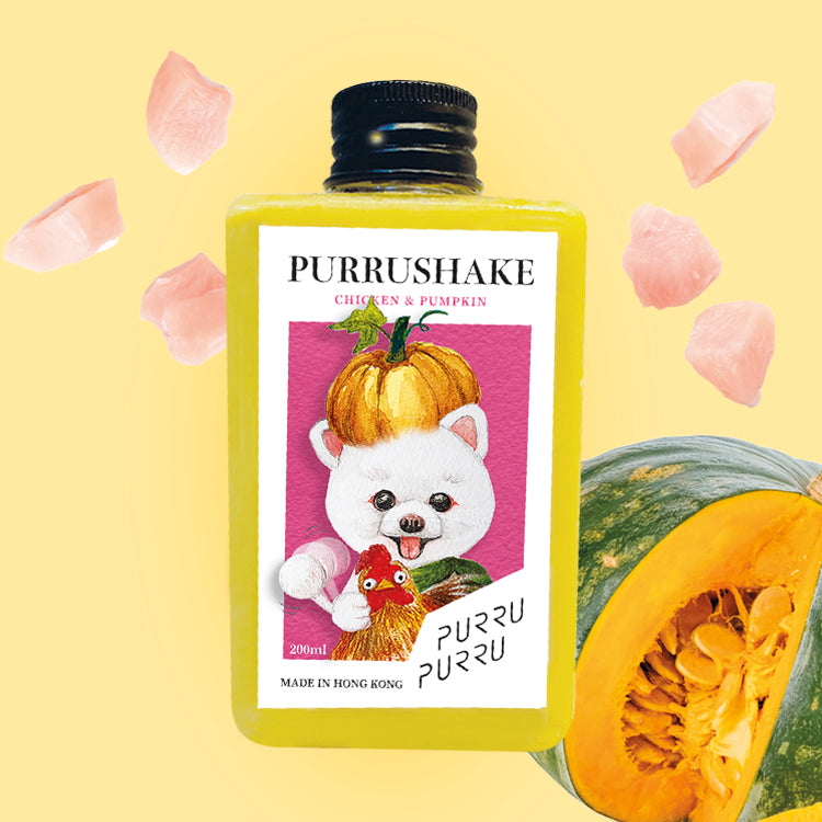 Woof! Chicken & Pumpkin Purru Shake for dogs