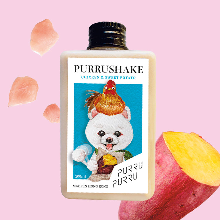 Woof! Chicken & Sweet Potato Purru Shake for dogs